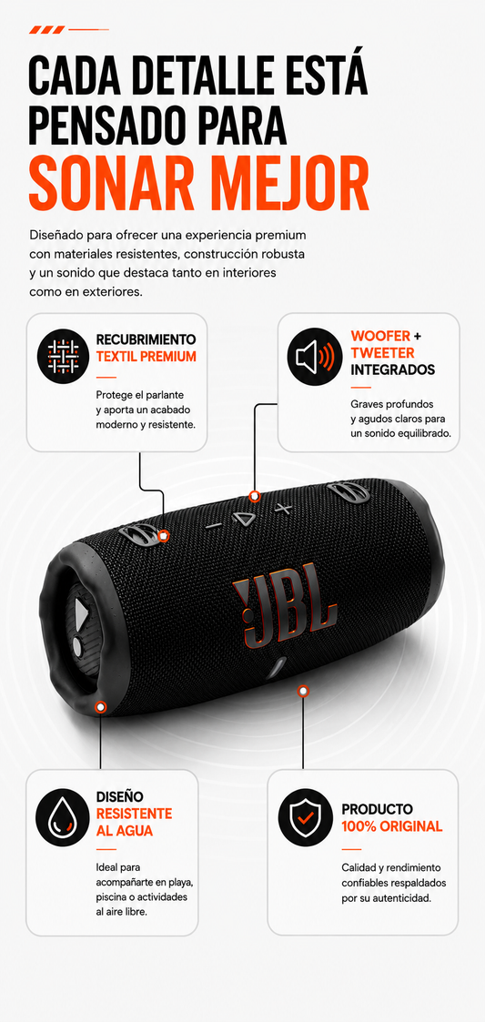 Parlante JBL Charge 5 Bluetooth